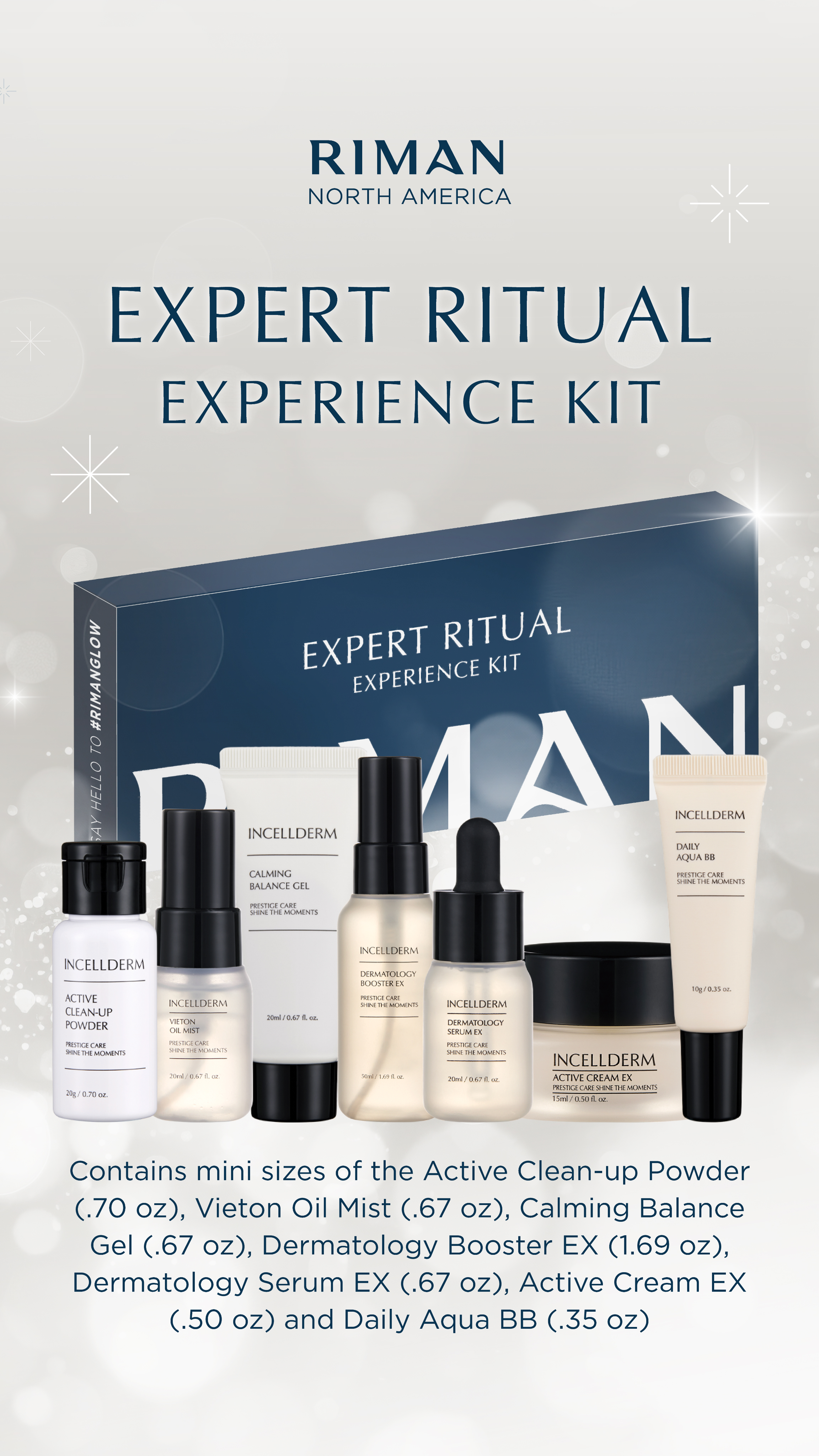 化粧水・ローション・トナー RIMAN EXPERT RITUAL EXPERIENCE KIT Incellderm Products